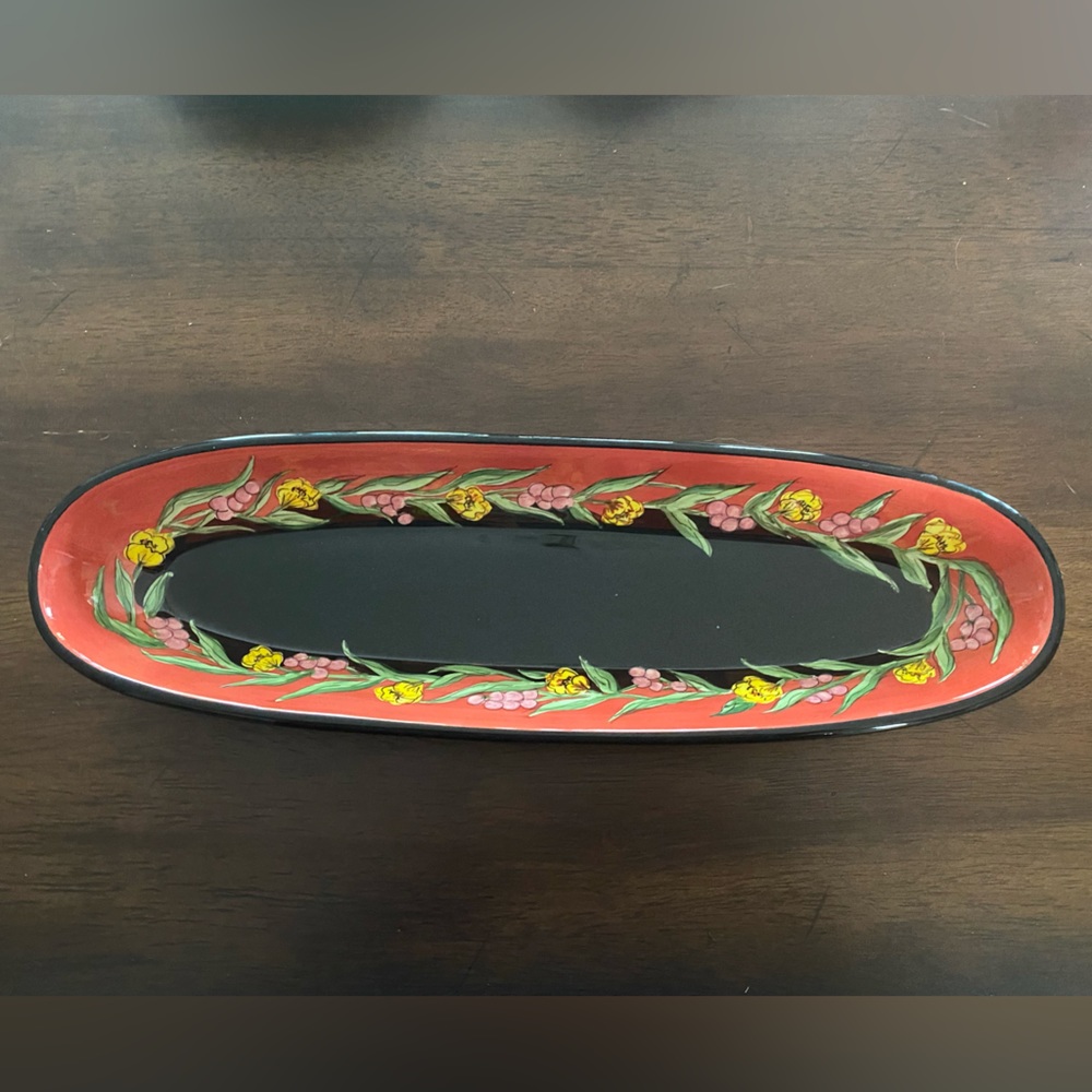 2004 Blue Sky Pottery Elisabeth Pohle Oblong 15” Platter